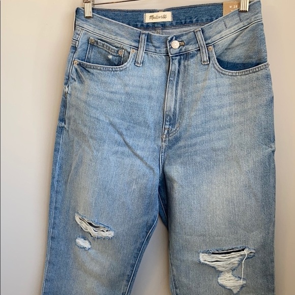 NWT Madewell The Mom jean in Gilford Wash SZ 28 - Picture 5 of 10